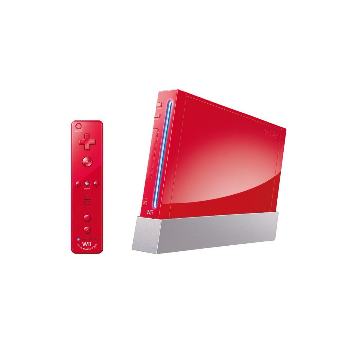 Nintendo Wii Original Console with Wii Remote - Super Mario Bros. 25th Anniversary Edition Red