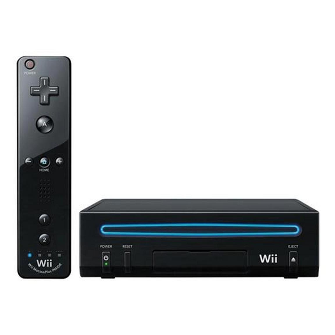 Nintendo Wii Console with New MotionPlus Remote - Black