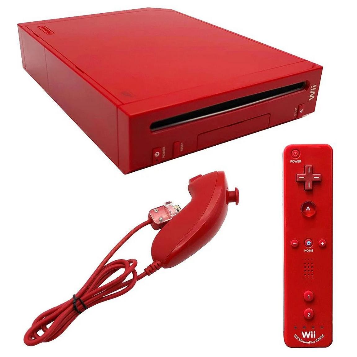 Nintendo Wii Original Console with Wii Remote - Super Mario Bros. 25th Anniversary Edition Red